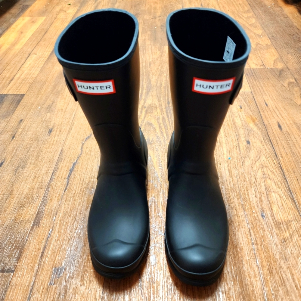 *NEW* Hunter Boot Women's Original Short Rain Boot Black size 7 No Box